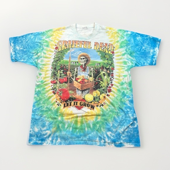 Liquid Blue Other - VTG 1996 Grateful Dead Let It Grow Tie Dye Concert T Shirt Mens Xl Liquid Blue
